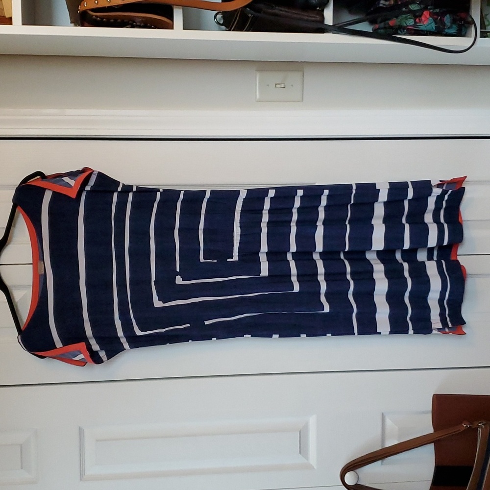 Women's Size 1 equal to 8/10 Striped  pattern Chicos dress